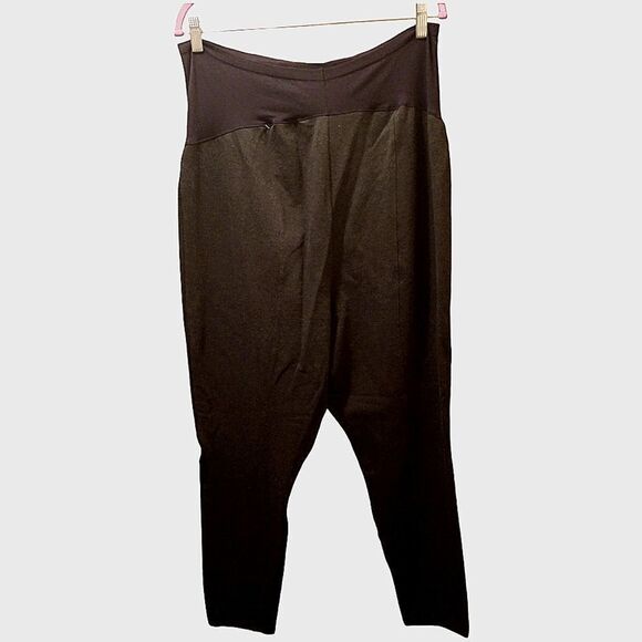 Old Navy Maternity Black Stetch Pants with Full Panel Size XXL - Picture 3 of 6